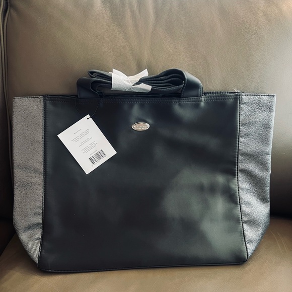 Coach Handbags - Coach Elegant Black 🖤 and Gray🩶 Metallic Tote